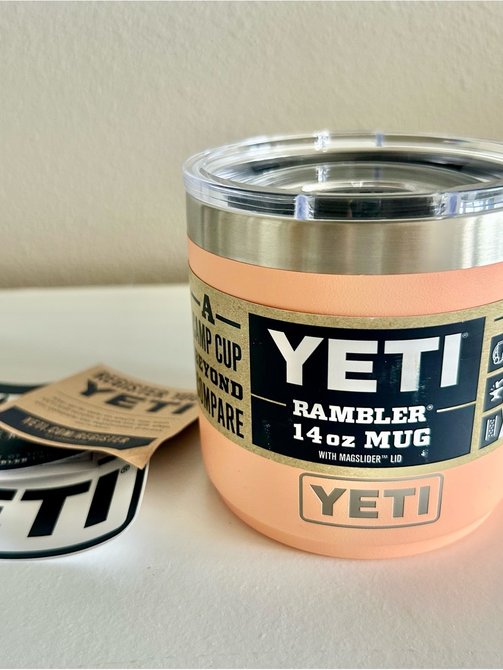 [NEW] Limited Color: lYETI Rambler 14 oz Mug Lowcountry peach🍑